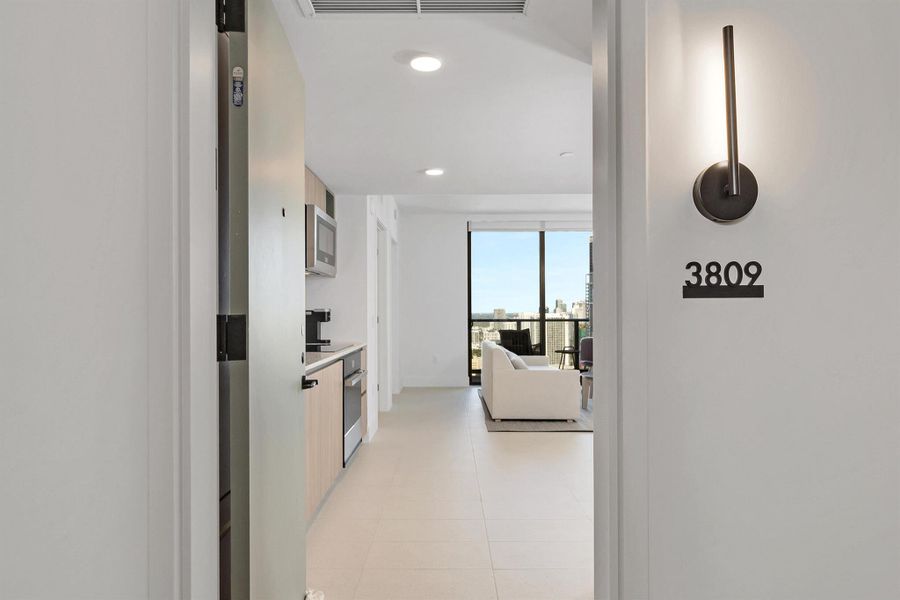 Furnished interior view inside a new home in , Miami (Image 20).