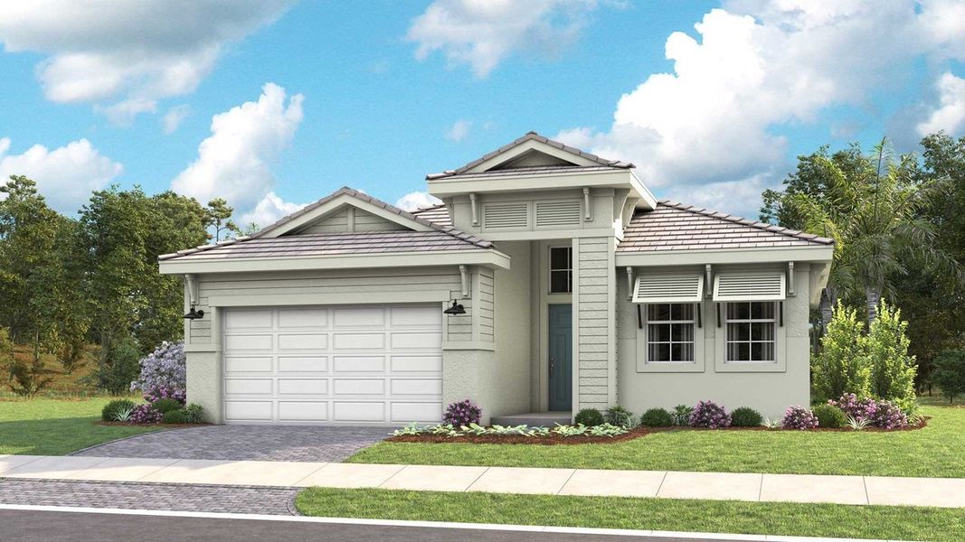Florida Vernacular Elevation Florida Vernacular Elevation