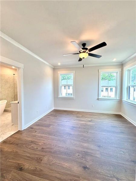 Spacious, unfurnished interior of a new home in The Groves at Myrtle, Roswell (Image 28).