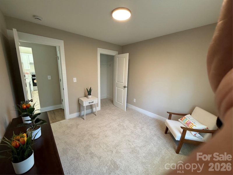 Third Bedroom/Office  Notice size and depth of clost!