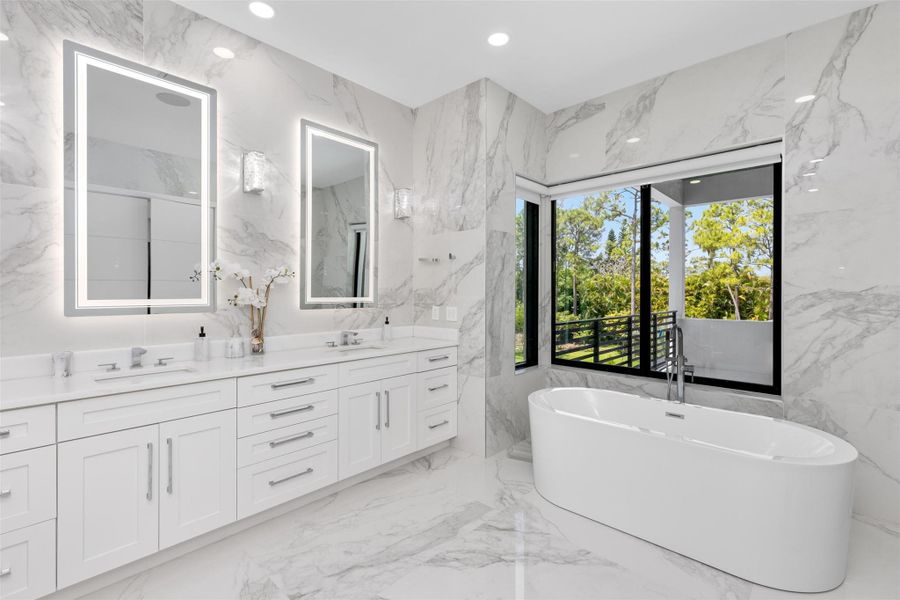 Furnished interior view inside a new home in , Parkland (Image 42).