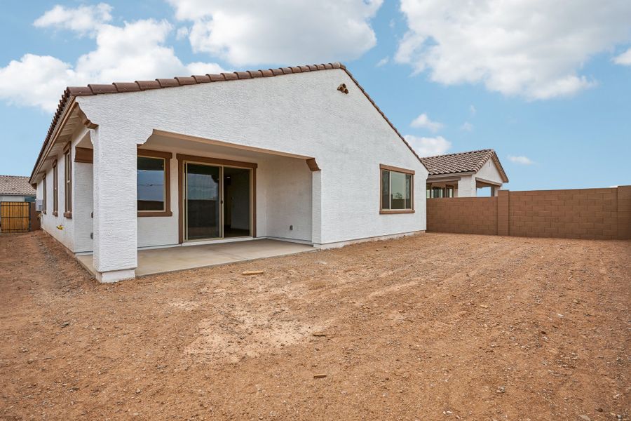Exterior details and patio area of a home in Rancho Mercado, Surprise (Image 26).