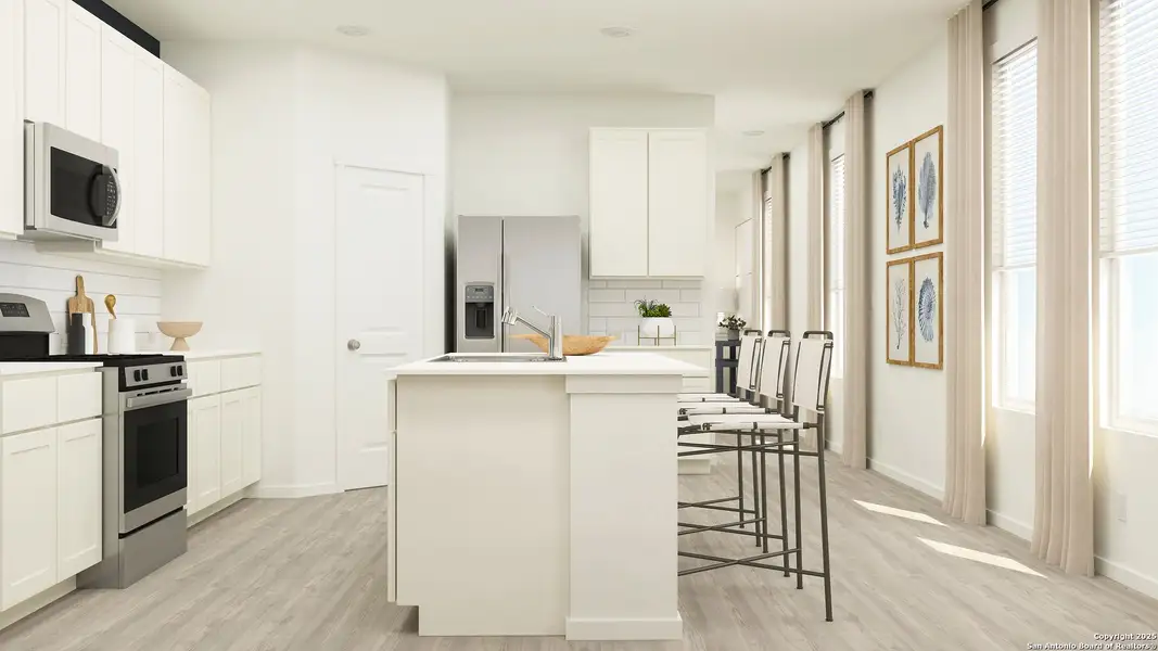 Furnished interior view inside a new home in Randolph Crossing, Converse (Image 8).