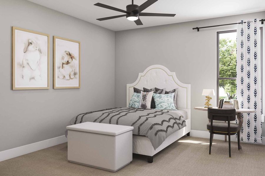 Furnished interior view inside a new home in Dunham Pointe 80′, Cypress (Image 30). Furnished interior view inside a new home in Dunham Pointe 80′, Cypress (Image 30).