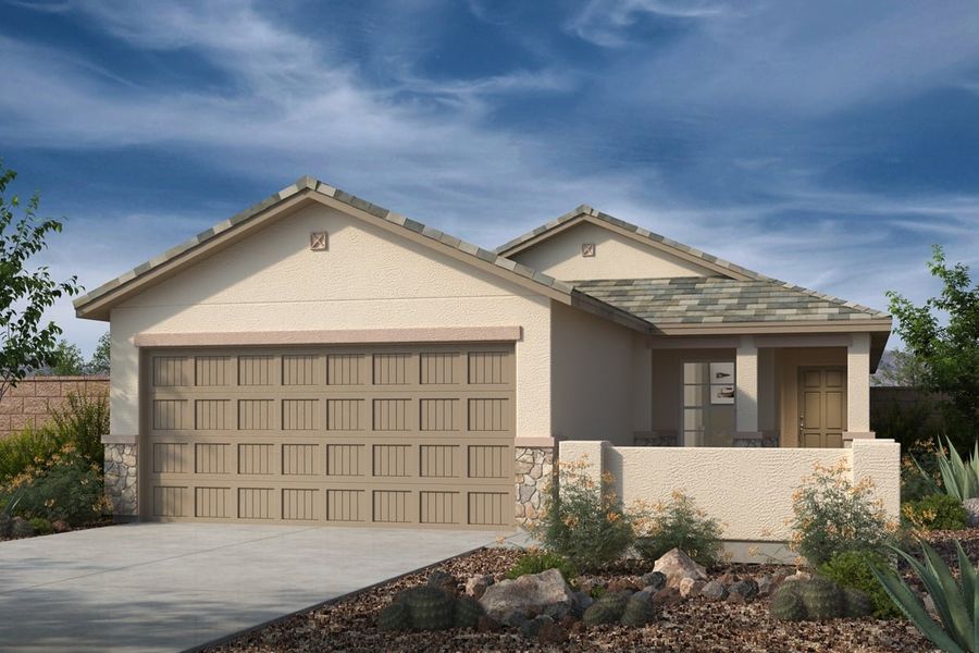 Exterior C with optional stone