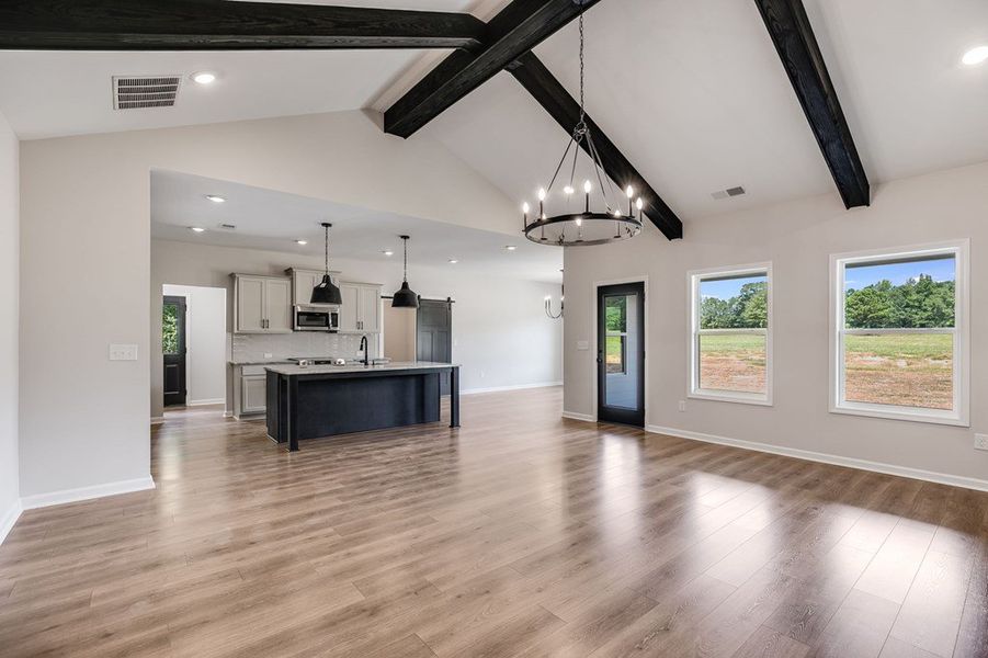 Furnished interior view inside a new home in LOVVORN ESTATES, Carrollton (Image 5).