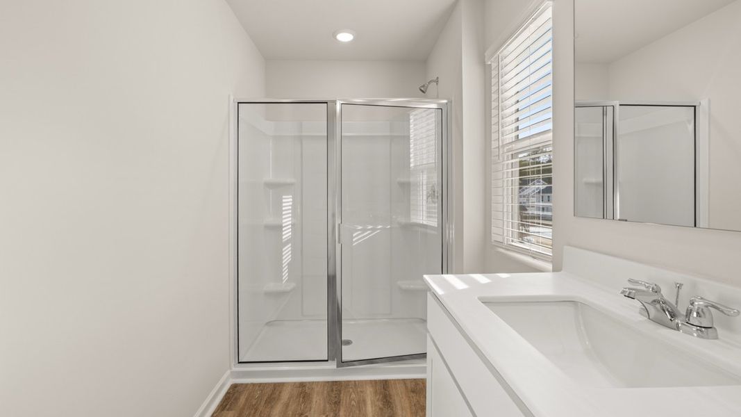Representative furnished interior of a home built from the Darwin by D.R. Horton in Poplar Preserve, Newnan (Image 12).