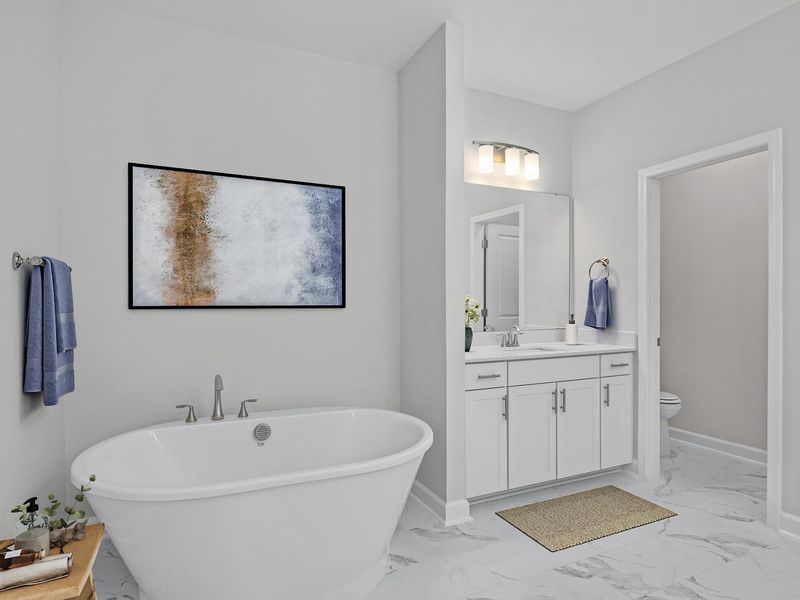 Furnished interior view inside a new home in Sage on North Main, Wake Forest (Image 7).