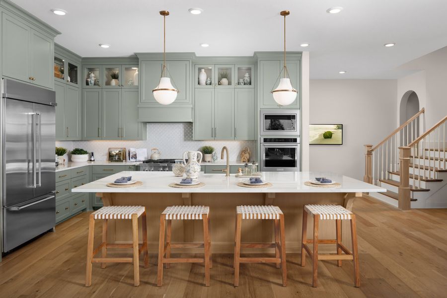 Furnished interior view inside a new home in The Homestead - 62', Rockwall (Image 5).