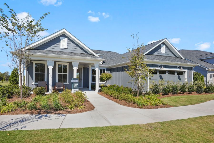 Representative exterior photo of a completed home built from the Stellar by Del Webb in Del Webb Carolina Ridge, Midland, NC (Image 2). Representative exterior photo of a completed home built from the Stellar by Del Webb in Del Webb Carolina Ridge, Midland, NC (Image 2).