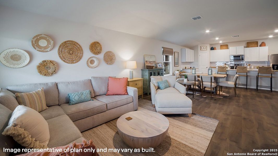 Furnished interior view inside a new home in Redbird Ranch, San Antonio (Image 12).