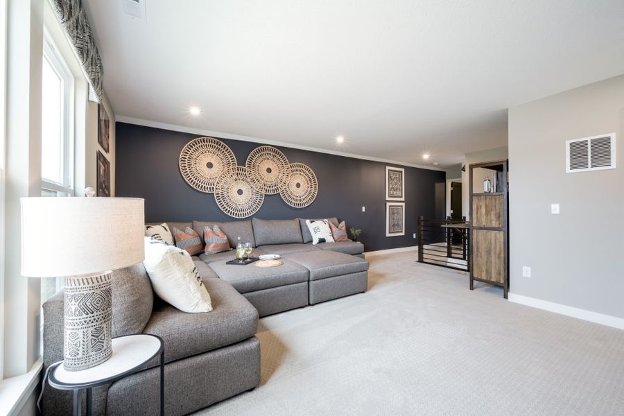 Representative furnished interior of a home built from the Amelia by Fischer Homes in Easton Park, Dallas (Image 65).