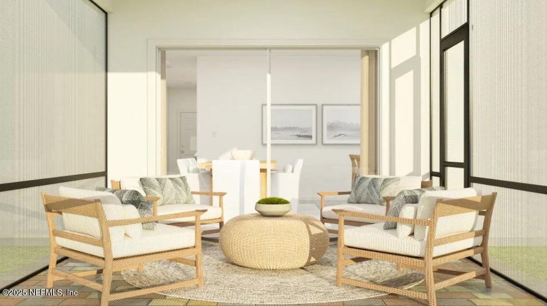 Furnished interior view inside a new home in Silver Meadows at SilverLeaf: Silver Meadows 50s, St. Augustine (Image 30).