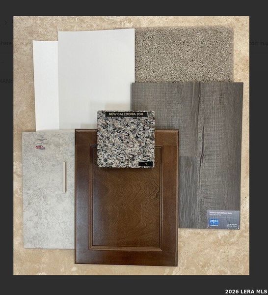 Sample of building materials used in homes in Red Hawk Landing, San Antonio (Image 4). Sample of building materials used in homes in Red Hawk Landing, San Antonio (Image 4).