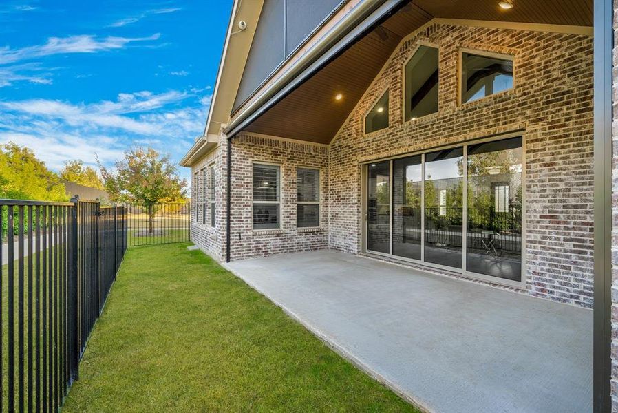 Exterior details and patio area of a home in Ladera Prosper, Prosper (Image 27).