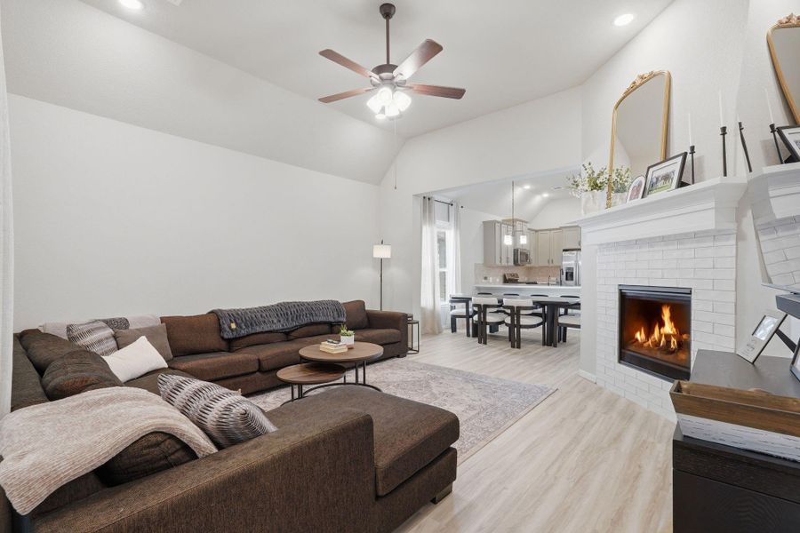 Furnished interior view inside a new home in Lexington Heights, Willis (Image 6).
