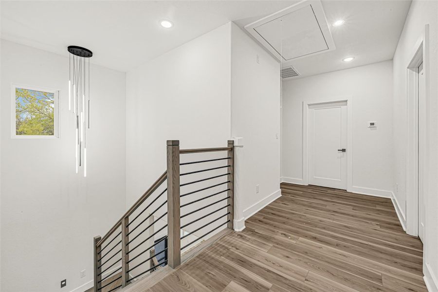 Modern lighting and fixtures are a theme thru the entire home Modern lighting and fixtures are a theme thru the entire home