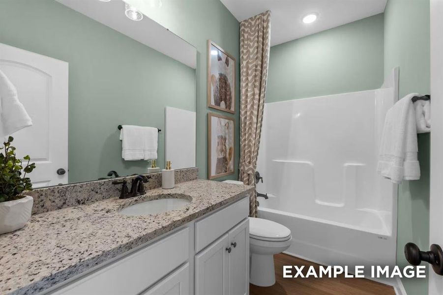 Furnished interior view inside a new home in Mercer Meadows, Royse City (Image 12).