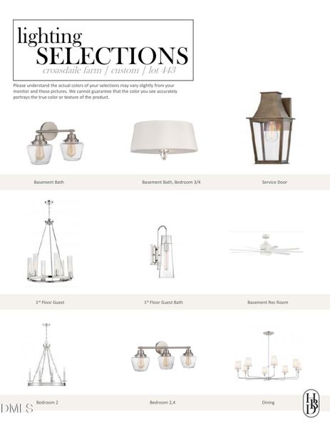 Lighting Selections Lighting Selections