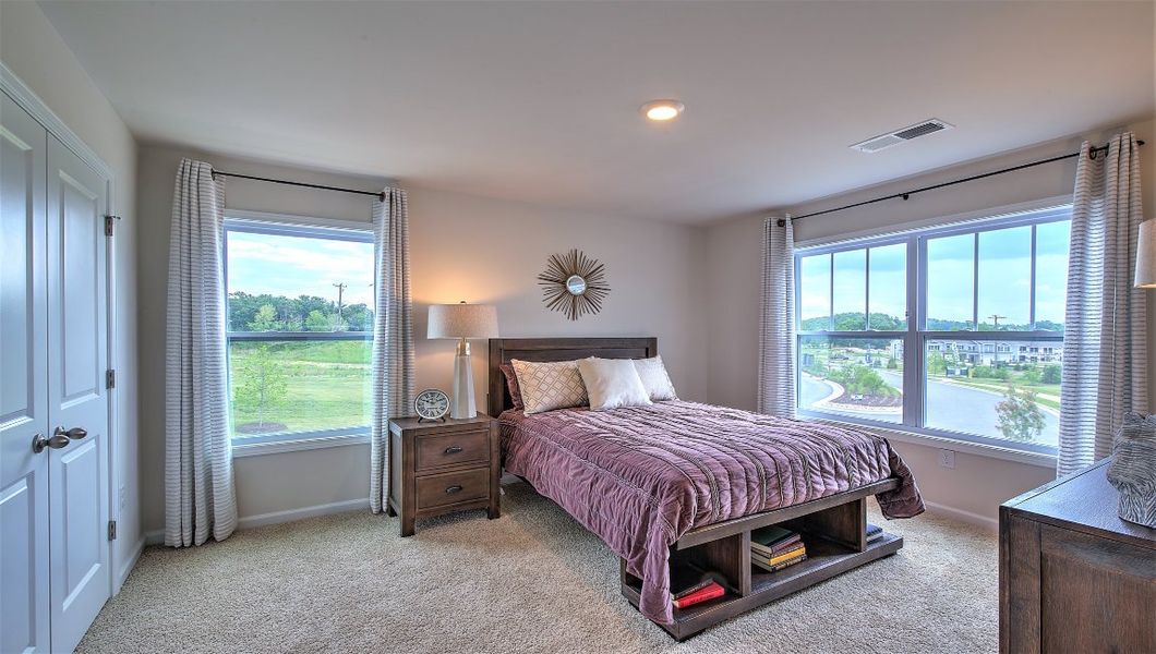 Furnished interior view inside a new home in Reserve at Tap Root Farms, Fletcher (Image 37). Furnished interior view inside a new home in Reserve at Tap Root Farms, Fletcher (Image 37).