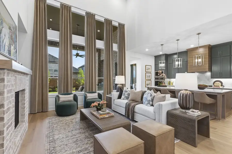Representative Family Room - some options shown