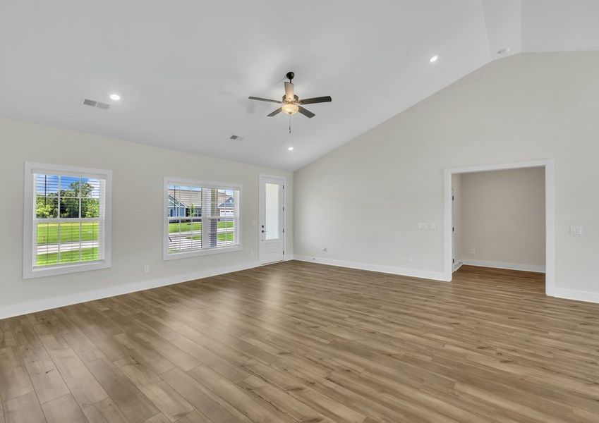 Open-concept layout.