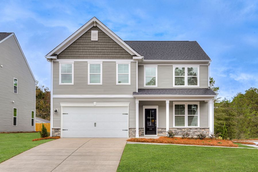 Representative exterior photo of a completed home built from the The Kershaw by Stanley Martin Homes in Portrait Hills, Aiken, SC (Image 19).