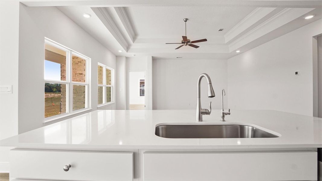 Representative furnished interior of a home built from the Madison by D.R. Horton in Owl's Head Farms, Freeport (Image 8).