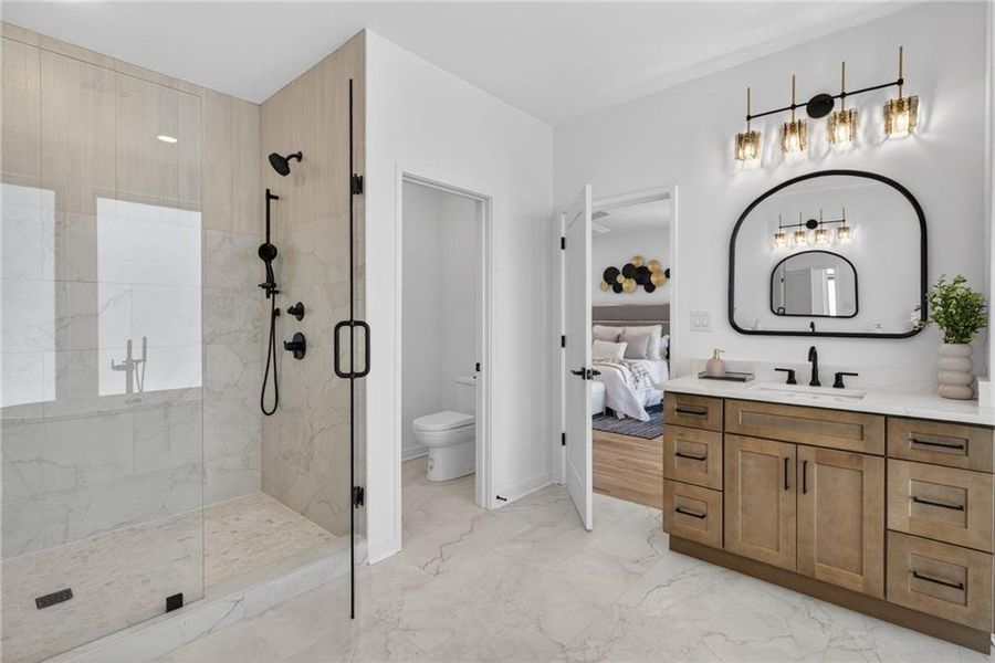 Furnished interior view inside a new home in , Atlanta (Image 15). Furnished interior view inside a new home in , Atlanta (Image 15).