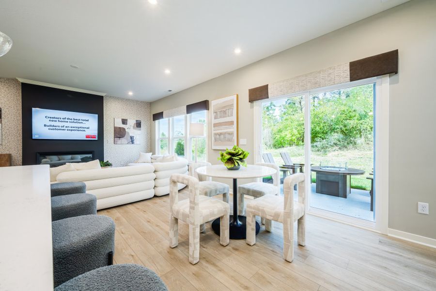 Representative furnished interior of a home built from the Wesley by Fischer Homes in Sage Woods, Dallas (Image 36).