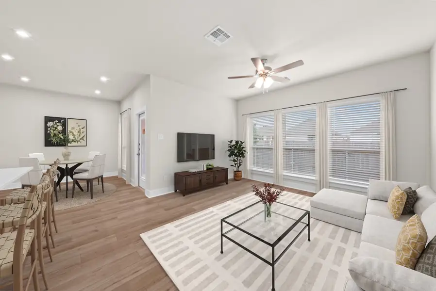 Representative furnished interior of a home built from the Riley by Omega Builders in Hartrick Ranch, Temple (Image 8).