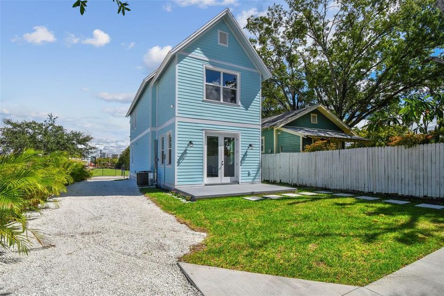 Exterior details and patio area of a home in , Tampa (Image 19). Exterior details and patio area of a home in , Tampa (Image 19).