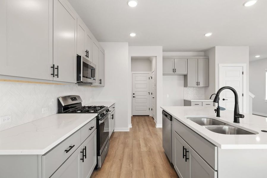 Furnished interior view inside a new home in Union Collection at Park Central, Georgetown (Image 11).
