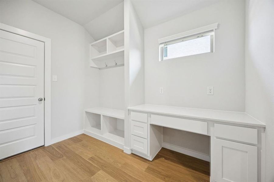 Home Management Center in the Heisman home plan by Trophy Signature Homes – REPRESENTATIVE PHOTO