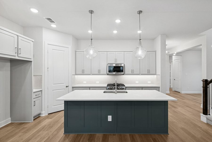 Furnished interior view inside a new home in Grange 45' Homesites, Katy (Image 11).