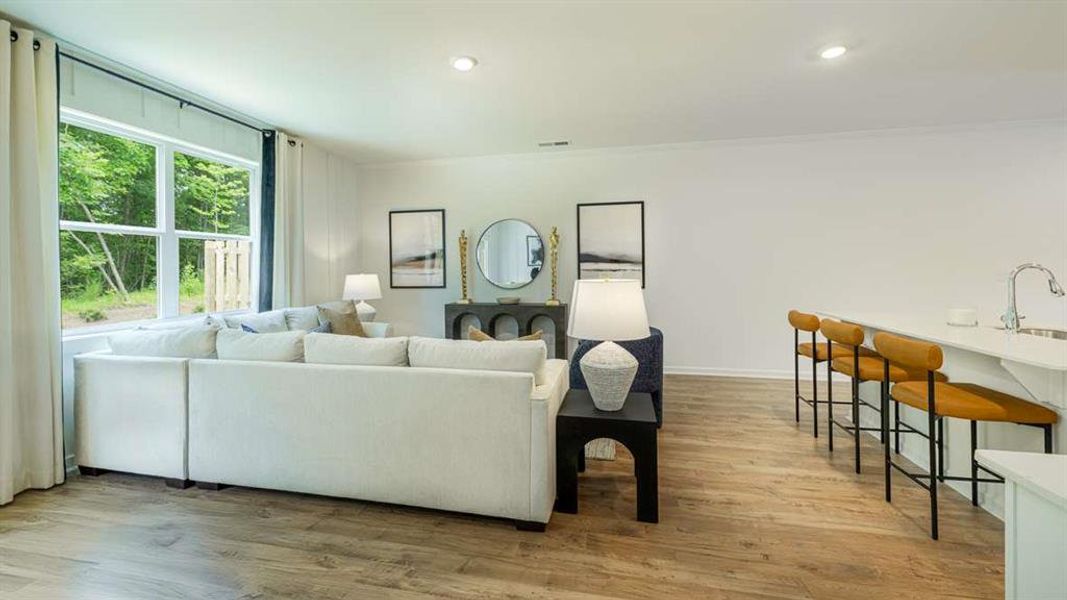 Furnished interior view inside a new home in Harvest Park, Decatur (Image 23).