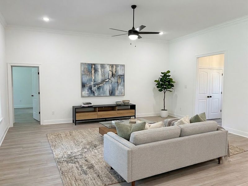 Furnished interior view inside a new home in Young Oaks, Crestview (Image 5).