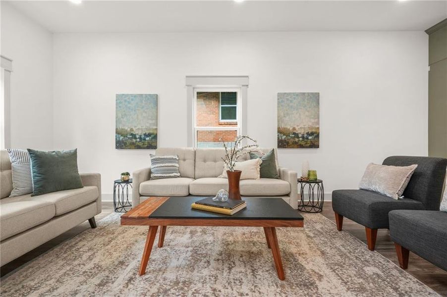 Furnished interior view inside a new home in , Atlanta (Image 12).