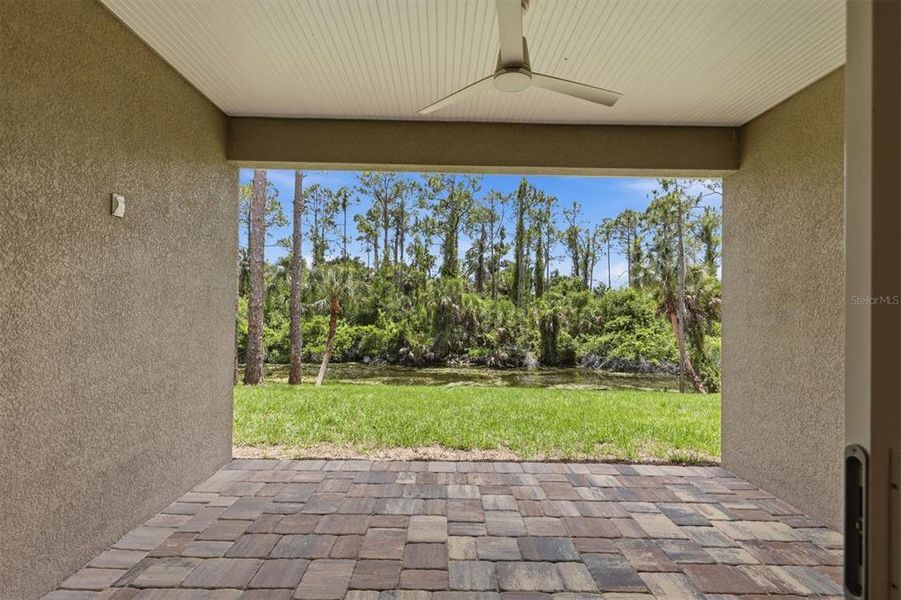Exterior details and patio area of a home in , North Port (Image 28).