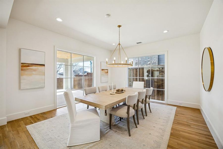 Furnished interior view inside a new home in , Dallas (Image 28).