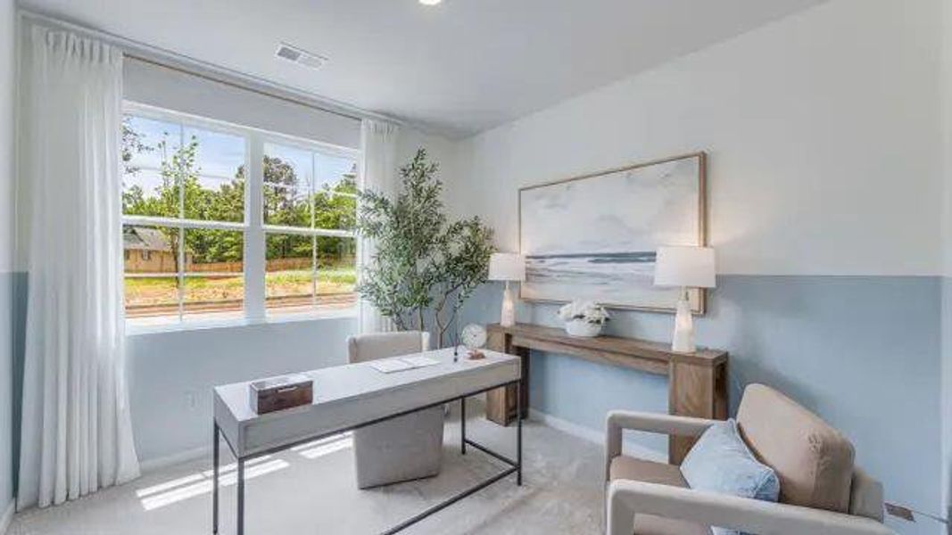 Furnished interior view inside a new home in Reserve at Gum Springs, Jefferson (Image 10).
