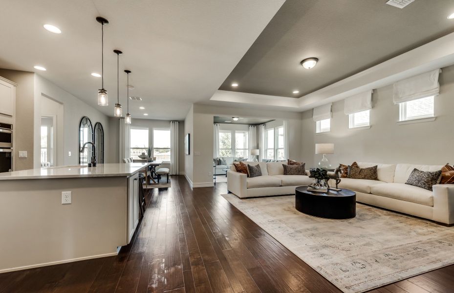 Open concept throughout main living areas