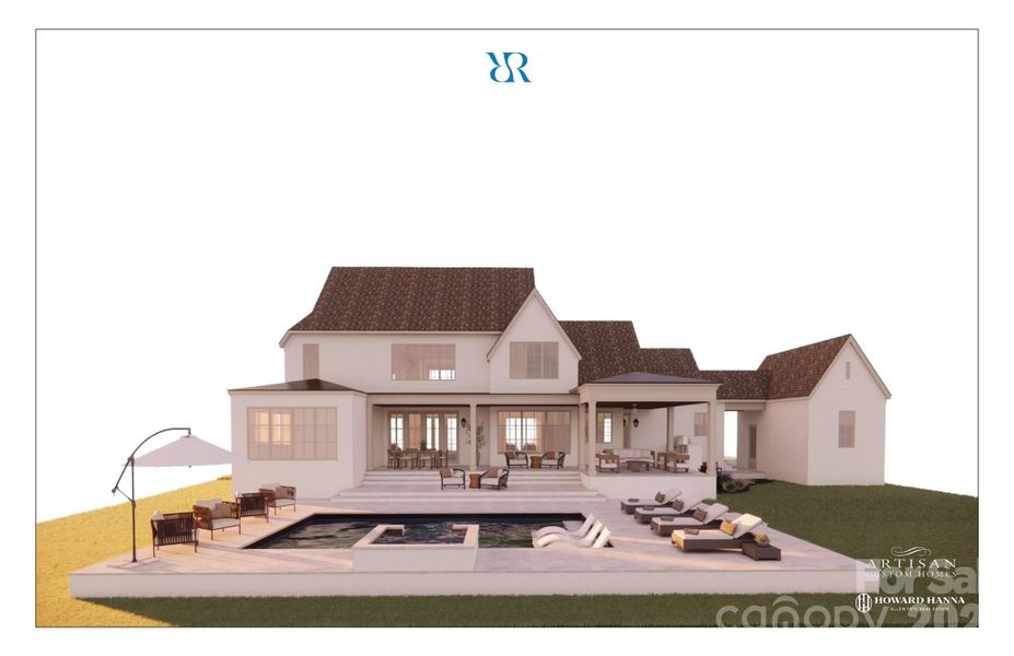 Exterior rendering of this home design in , Denver, NC (Image 2). Exterior rendering of this home design in , Denver, NC (Image 2).