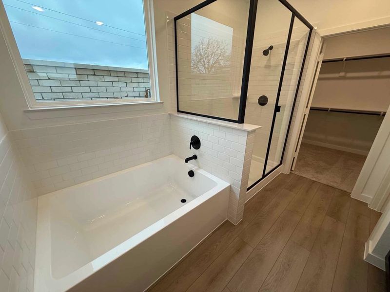 Primary Bathroom Construction Progress featuring the Oxford Collection Primary Bathroom Construction Progress featuring the Oxford Collection