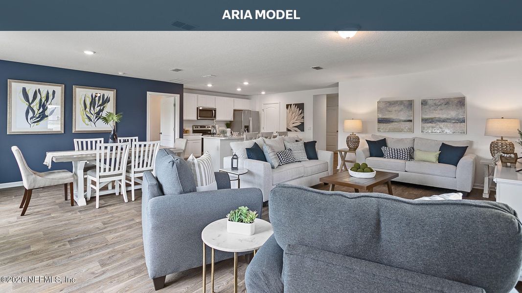Furnished interior view inside a new home in Copes Landing, Jacksonville (Image 13).