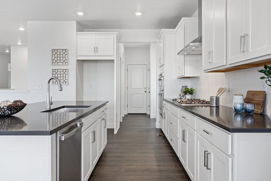 Furnished interior view inside a new home in Trailstone, Arvada (Image 15). Furnished interior view inside a new home in Trailstone, Arvada (Image 15).