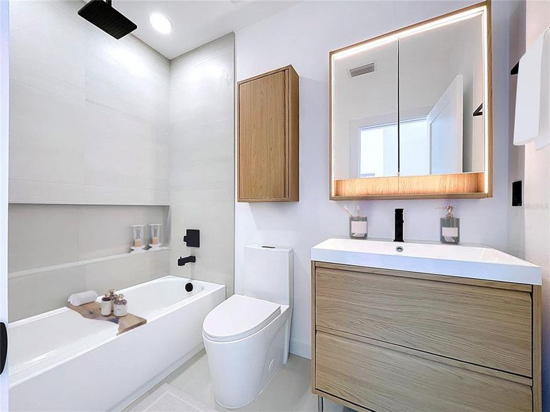 Furnished interior view inside a new home in , St. Petersburg (Image 20).