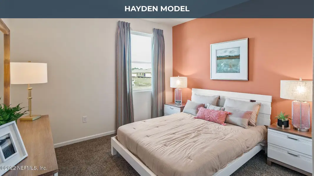 Furnished interior view inside a new home in Cross Creek Express, Green Cove Springs (Image 16).