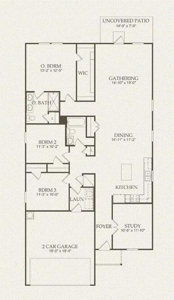 Pulte Homes, Hewitt floor plan