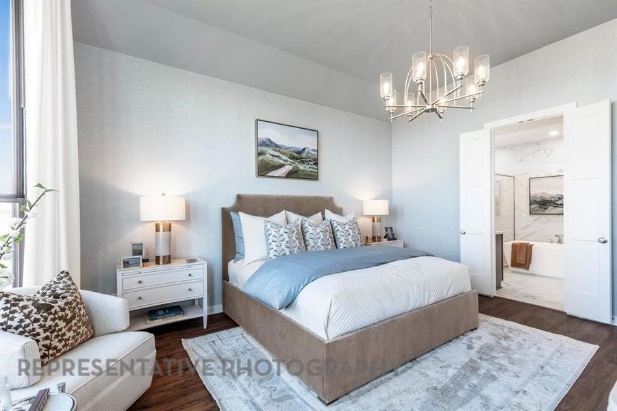 Furnished interior view inside a new home in Mosaic, Prosper (Image 5).